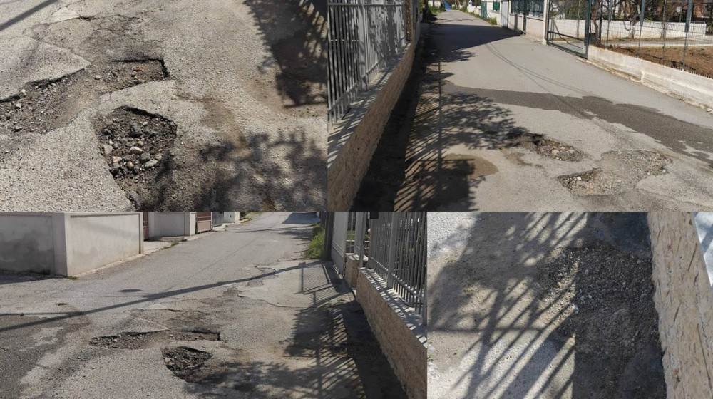 ΧΑΛΚΙΔΑ: Λακκούβες ...παγίδες στην Έξω Παναγίτσα