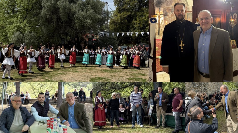 ΛΟΥΤΣΑ ΕΥΒΟΙΑΣ: Παρών και ο Θανάσης Ζεμπίλης στο έθιμο της Καζανίτσας