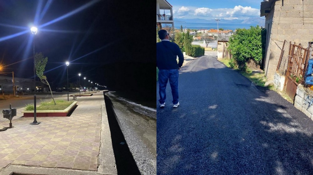 ΔΗΜΟΣ ΧΑΛΚΙΔΕΩΝ: Ασφαλτοστρώσεις και νέος ηλεκτροφωτισμός στη Δημοτική Κοινότητα Ανθηδόνας
