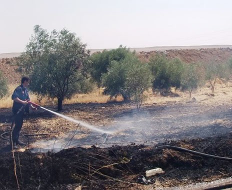Έπιασε φωτιά στο Αλιβέρι