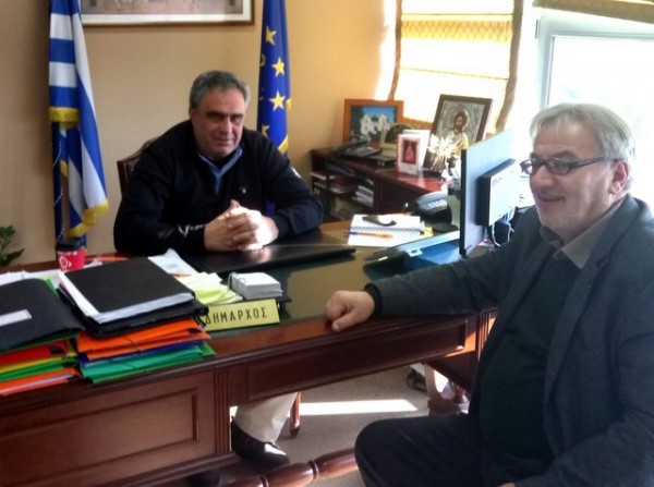 Ο Γιώργος Ακριώτης έκανε επίσκεψη στον Γιώργο Ψαθά