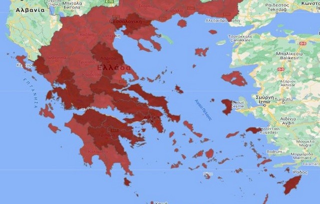ΚΟΡΩΝΟΪΟΣ: Αυτός είναι ο νέος υγειονομικός χάρτης της Ελλάδας -Αναλυτικά όλα τα μέτρα