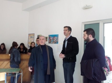 Ο Μπακογιάννης και ο Σπανός στο Μουσικό Σχολείο Χαλκίδας