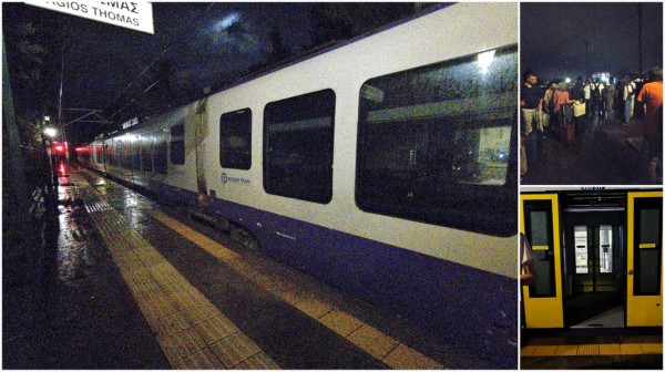 Εφιαλτικό ταξίδι για 150 επιβάτες στο τρένο Χαλκίδα - Αθήνα: Ακινητοποιήθηκαν για ώρες και έμειναν στη βροχή (φωτό)