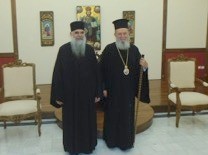 Ο Ηγούμενος της ιερής Μονής Γρηγορίου του Αγίου Όρους στη Χαλκίδα