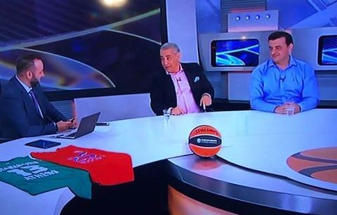 Ο Θανάσης Γιαπλές στην εκπομπή της ΕΡΤ για την ευρωλίγκα