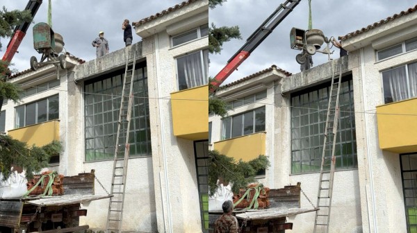 ΠΡΟΚΟΠΙ ΕΥΒΟΙΑΣ: Εργασίες στο κτήριο του Γυμνασίου την Μεγάλη Εβδομάδα