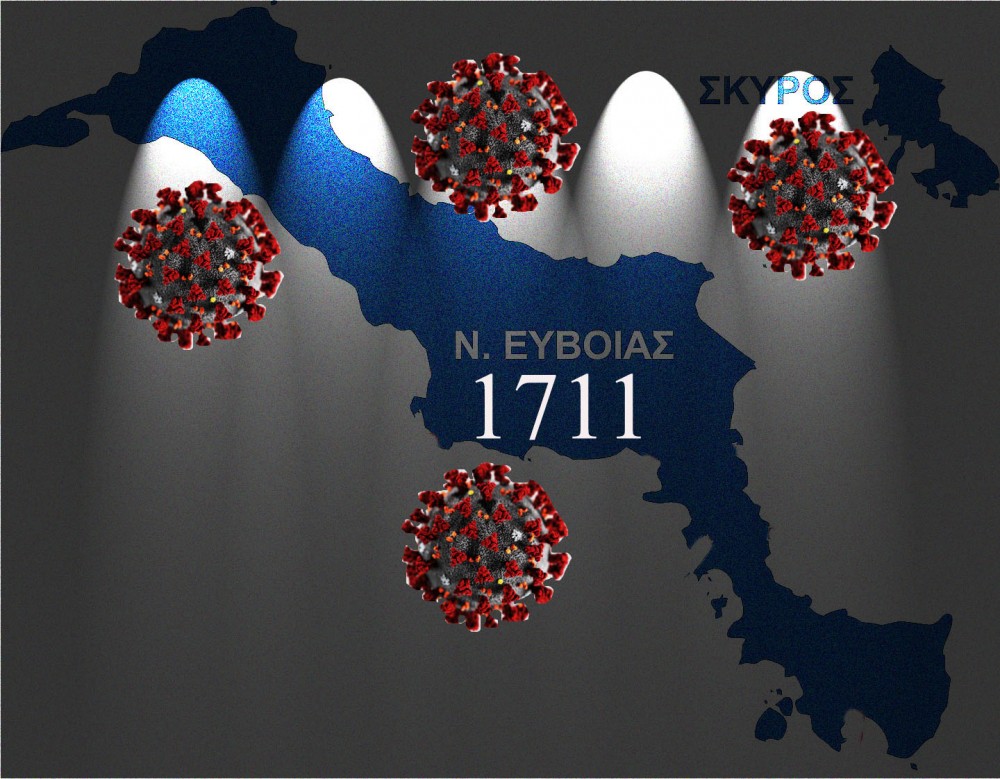 ΕΥΒΟΙΑ-ΚΟΡΩΝΟΪΟΣ: Πού κατανέμονται τα 1.711 κρούσματα των τελευταίων ημερών του 2021