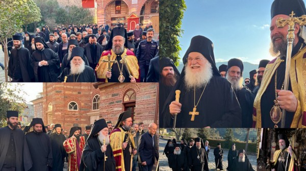 ΑΓΙΟ ΟΡΟΣ: Στη Μονή Βατοπαιδίου ο Χαλκιδέος Μητροπολίτης Θεσσαλονίκης Φιλόθεος