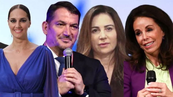 Υποψήφιοι ευρωβουλευτές με τη ΝΔ, Πύρρος Δήμας, Νόνη Δούνια, Βίκυ Φλέσσα και Βούλα Πατουλίδου