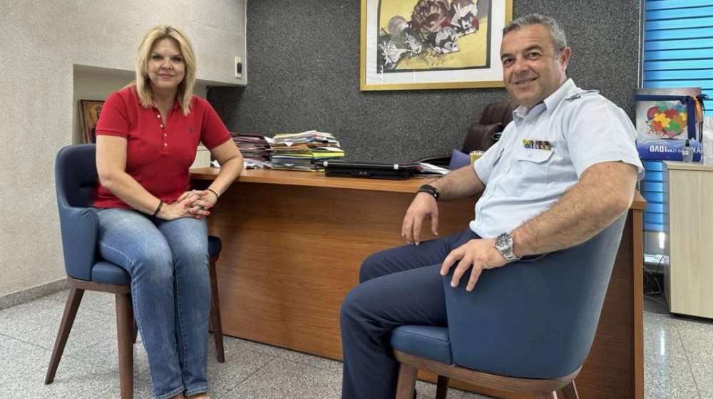 ΧΑΛΚΙΔΑ: Η Δήμαρχος συναντήθηκε με τον Διοικητή της 204 Μοίρας Γενικών Αποθηκών