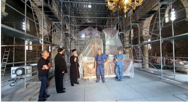 Ο Μητροπολίτης Χαλκίδας επιθεώρησε τα αναστηλωτικά έργα στον ναό της Αγίας Παρασκευής