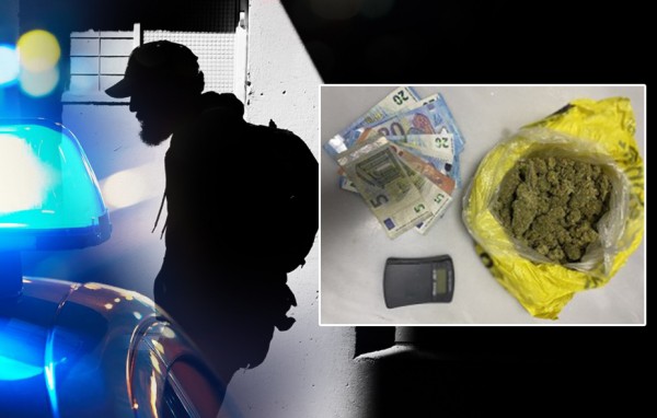 ΧΑΛΚΙΔΑ: Βγήκε ...βόλτα νυχτιάτικα με σακίδιο πλάτης γεμάτο χασίς και ζυγαριά ακριβείας (φωτό)