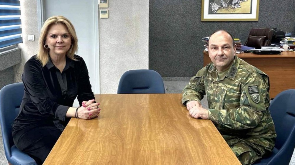 ΧΑΛΚΙΔΑ: Η Δήμαρχος συναντήθηκε με το νέο Διοικητή της Σχολής Πεζικού