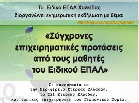 Σύγχρονες επιχειρηματικές προτάσεις από μαθητές της Χαλκίδας