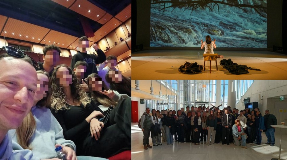 Οι μαθητές της 1ης τάξης του Λυκείου Δροσιάς στο Γερμανικό Θέατρο