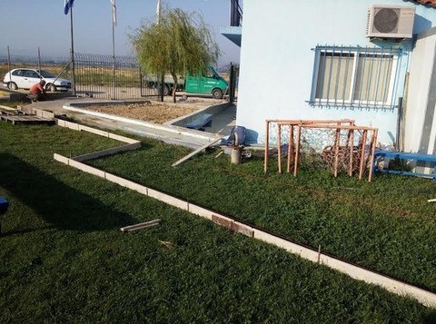Εργασίες στο ποδοσφαιρικό γήπεδο της Λαμψάκου