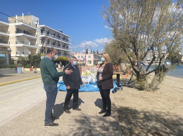 Η Έλενα Βάκα επιθεώρησε έργα στην περιοχή του Ληλαντίου