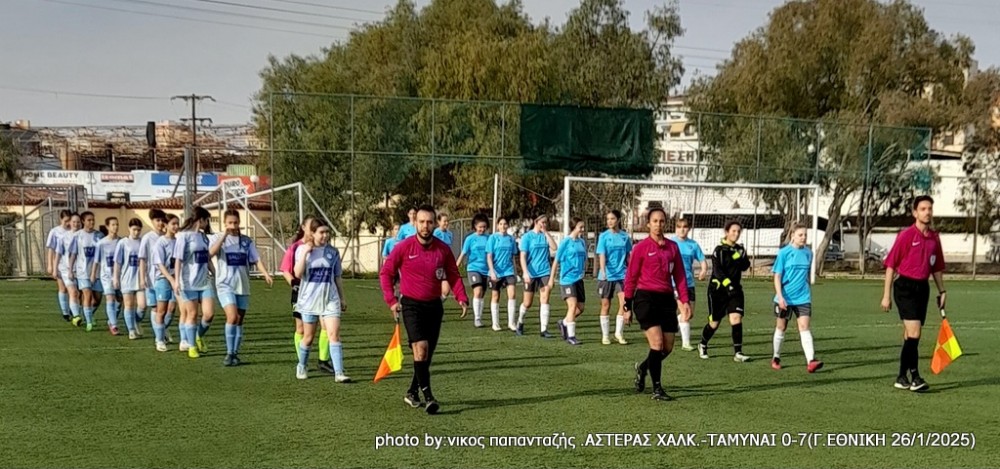 ΑΣΤΕΡΑΣ ΧΑΛΚΙΔΑΣ- ΑΕ ΤΑΜΥΝΑΙ 0-7: Εύκολη νίκη στο Πάρκο του Λαού για την ομάδα του Αλιβερίου