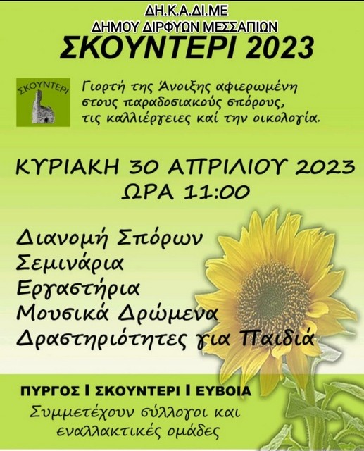 ΣΚΟΥΝΤΕΡΙ ΕΥΒΟΙΑΣ: Γιορτή άνοιξης με συμμετοχή συλλόγων και εναλλακτικών ομάδω