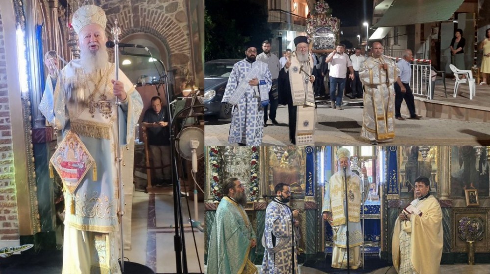 Σε Γυμνό και Βασιλικό ο Μητροπολίτης για την γιορτή της Παναγίας