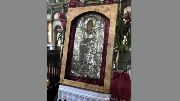 ΧΑΛΚΙΔΑ: Η εικόνα του Αγίου Ιωάννη του Προδρόμου από τα Κατούνια στην Ενορία της Αγίας Παρασκευής