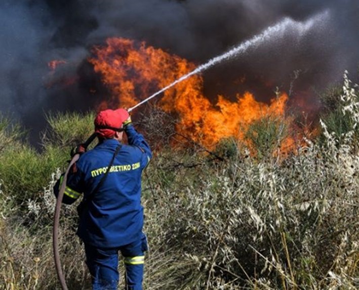 Ξέσπασε φωτιά στον Ωρωπό
