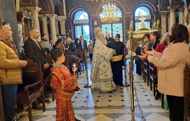 ΧΑΛΚΙΔΑ: Στο ναό του Αγίου Νικολάου το πρωί του Μεγάλου Σαββάτου ο Μητροπολίτης