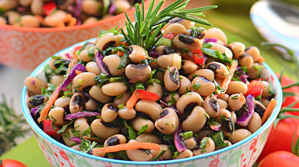 Φασόλια μαυρομάτικα σαλάτα