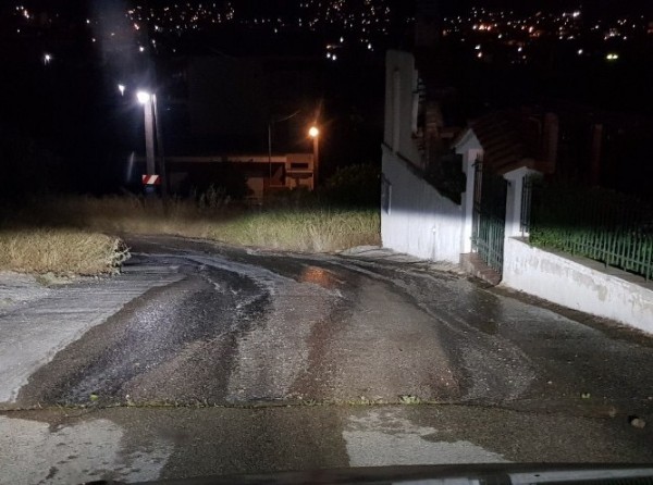 Νέα διαρροή νερού στην Εξω Παναγίτσα Χαλκίδας