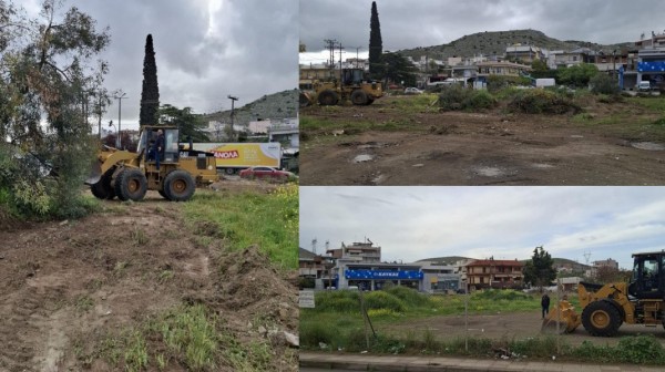 ΔΗΜΟΣ ΧΑΛΚΙΔΕΩΝ: Καθαρίζει τα δημοτικά οικόπεδα ενόψει της αντιπυρικής περιόδου