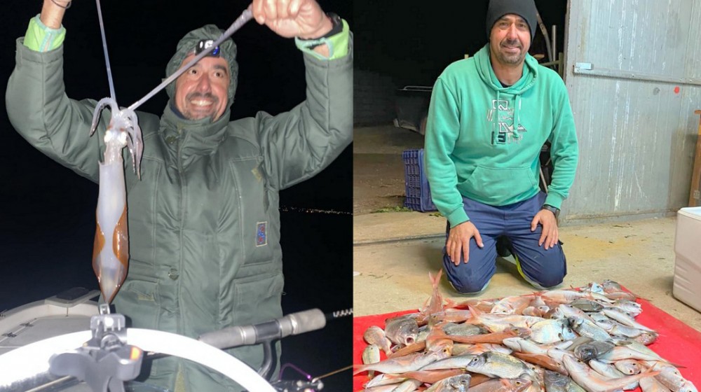 Εντυπωσιακές ψαριές από τον Αντιδήμαρχο Ανθηδώνας Κώστα Καρβούνη