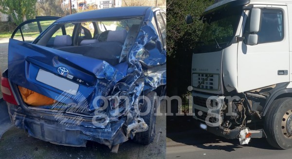 ΒΑΣΙΛΙΚΟ: Σφοδρό τροχαίο ατύχημα - Συγκρούστηκε φορτηγό με ΙΧ