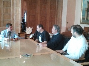 Ο Χαλκιδέος Στάθης Λειβαδίτης σε συνάντηση με τον Δήμαρχο Αθήνας