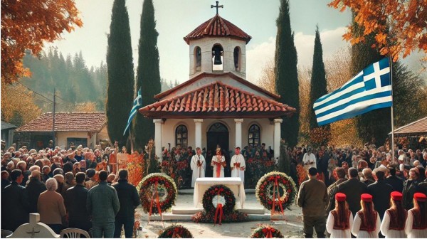 ΣΕΤΑ ΕΥΒΟΙΑΣ: Εορταστική εκδήλωση για την 28η Οκτωβρίου στο ναό της Αγίας Παρασκευής