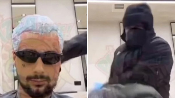 ΤΡΑΠΕΡ SIN BOY: Κουκουλοφόροι τον πλάκωσαν στο ξύλο την ώρα που έκανε live σε κομμωτήριο (Video)