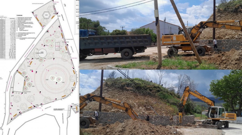 ΑΧΛΑΔΙ ΕΥΒΟΙΑΣ: Μετά τον δρόμο φτιάχνουν και την πλατεία στην παραλία Φραγκάκη