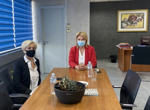 Η Βάκα συζήτησε με τη Νικολάου για τη  νέα Φυλακή και την μεταφορά της Αστυνομικής Διεύθυνσης Εύβοιας