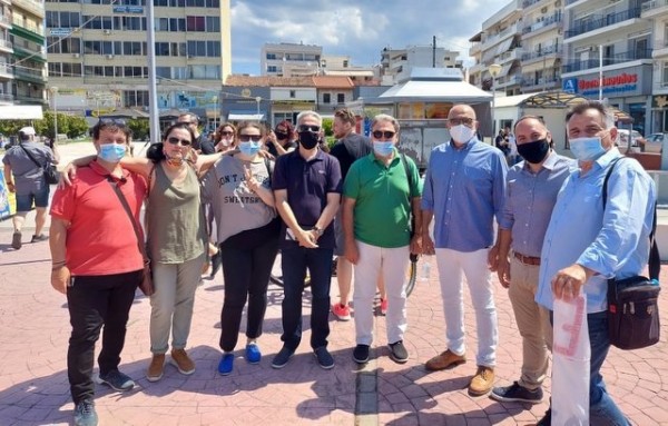 ΧΑΛΚΙΔΑ: Ο συνδυασμός του Δημήτρη Αναγνωστάκη στη συγκέντρωση των εργαζομένων στην πλατεία Αγοράς