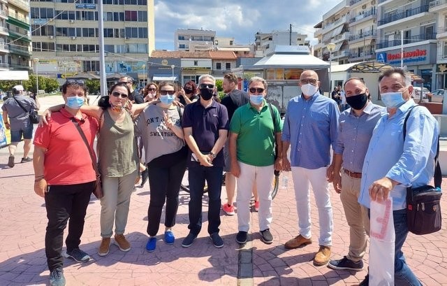 ΧΑΛΚΙΔΑ: Ο συνδυασμός του Δημήτρη Αναγνωστάκη στη συγκέντρωση των εργαζομένων στην πλατεία Αγοράς