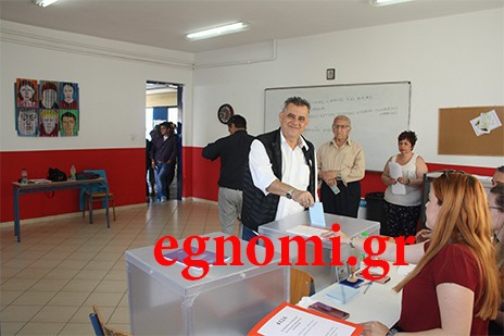 ΕΚΛΟΓΕΣ ΔΗΜΟΣ ΧΑΛΚΙΔΕΩΝ: Ψήφισε νωρίς ο Κώστας Αναγνωστάκης