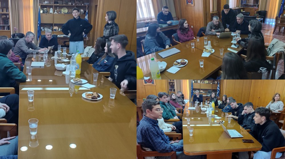 Μαθητές του 1ου Πρότυπου ΓΕΛ Χαλκίδας παρουσίασαν καινοτομία στο Επιμελητήριο Εύβοιας