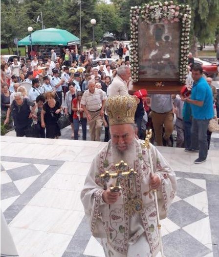 ΧΑΛΚΙΔΑ: Λαμπρή γιορτή στον Άγιο Νικόλαο για την Παναγία την Μυρτιδιώτισσα