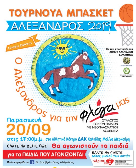 ΧΑΛΚΙΔΑ: Φιλανθρωπικοί αγώνες μπάσκετ στο ΔΑΚ Μελίνα Μερκούρη