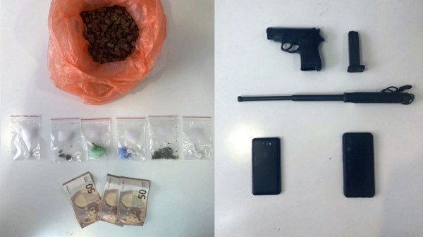 ΣΤΕΡΕΑ ΕΛΛΑΔΑ: Έπιασαν άντρα με πιστόλι, γκλοπ, κοκαΐνη και χασίς