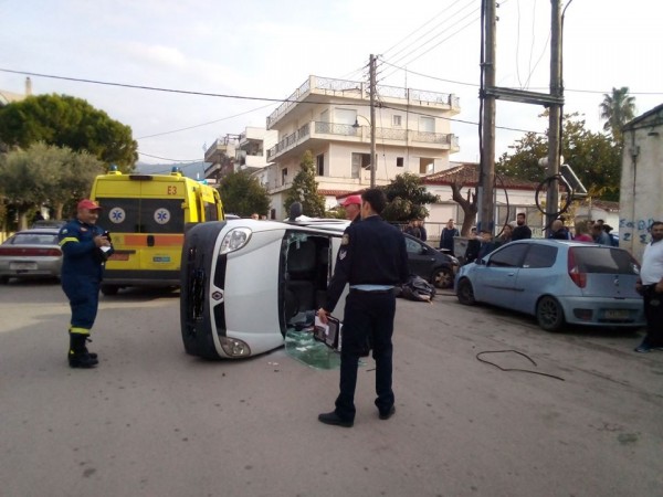 ΑΡΤΑΚΗ: Τροχαίο ατύχημα με ανατροπή αυτοκινήτου