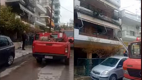 ΧΑΛΚΙΔΑ: Φωτιά σε διαμέρισμα στην οδό Πατριάρχου Γρηγορίου (φωτό)