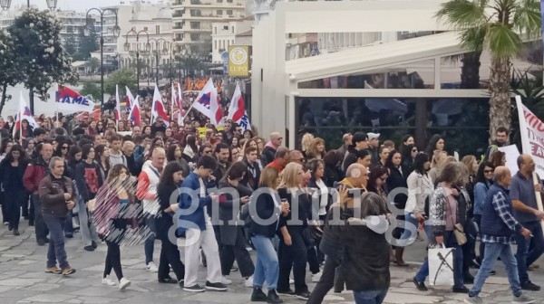 ΑΠΕΡΓΙΑ ΧΑΛΚΙΔΑ: Μεγάλη συμμετοχή και φόρος τιμής στα Τέμπη (Photos & videos)