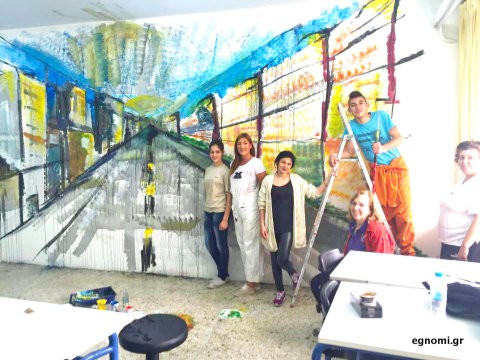 1o ΕΠΑΛ ΧΑΛΚΙΔΑΣ: Φρόντισαν το ερείπιο