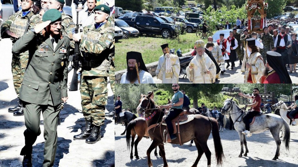 ΑΓΙΟΣ ΓΕΩΡΓΙΟΣ ΑΡΜΑΣ: Λαμπρή γιορτή με πλήθος κόσμου, καβαλάρηδες και ευλογημένο φαγητό
